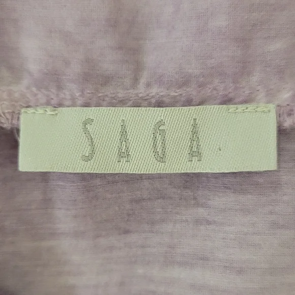 Saga Silk Blend Embroidered Asymmetrical Dress V-neck - Picture 9 of 11